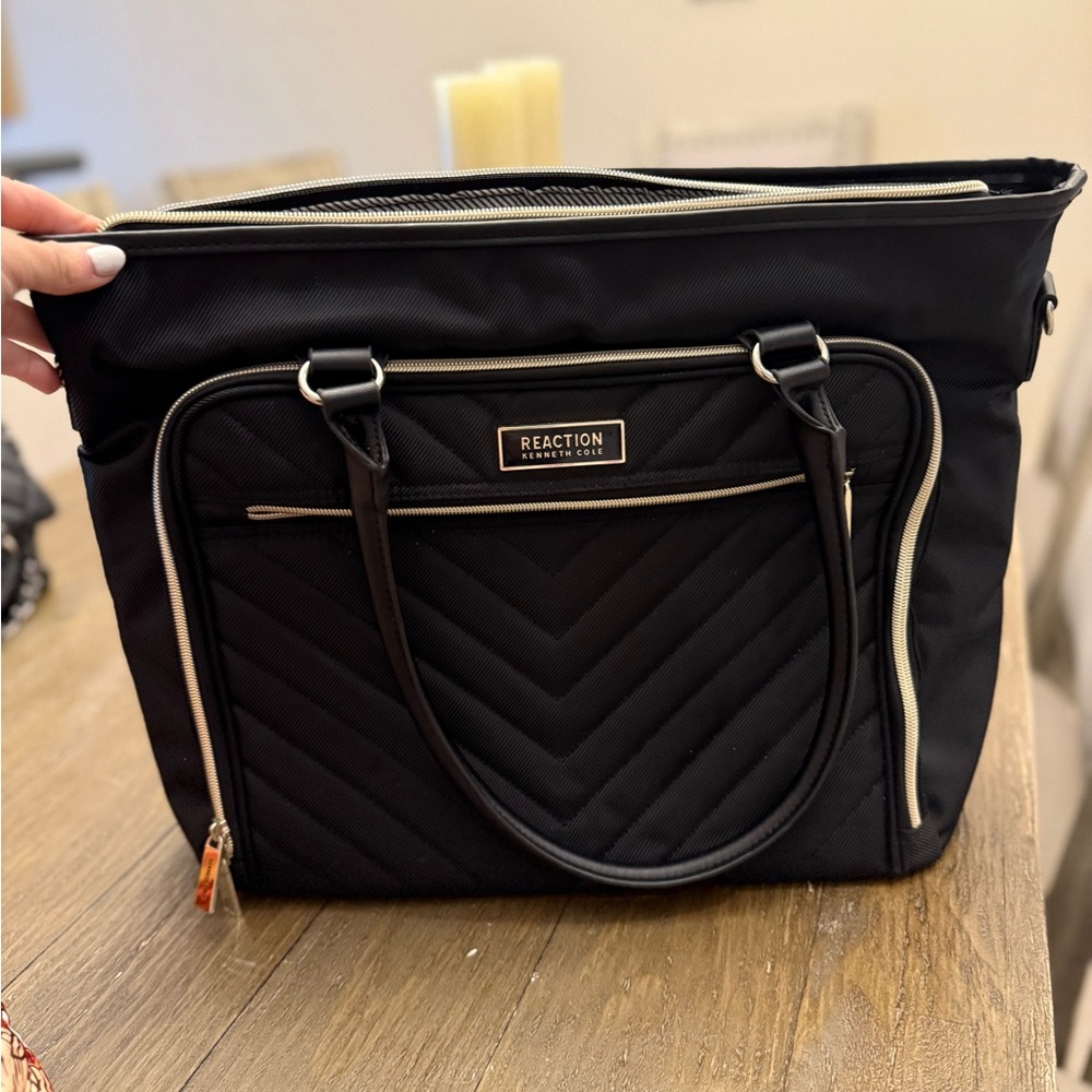 Women's Black Laptop Tote Bag